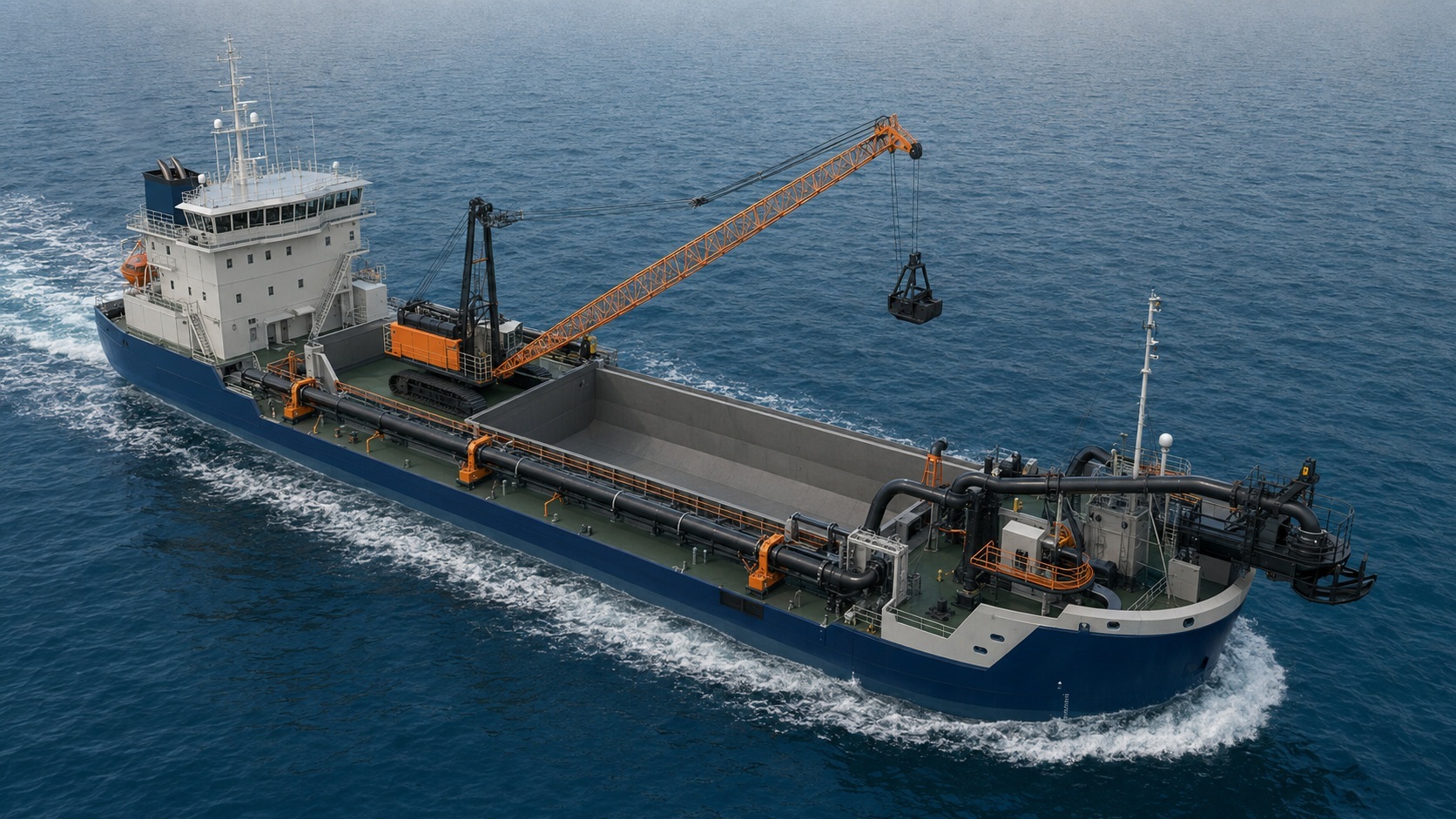 1,180 m³-Class Dual-Mode Split-Hopper Dredger