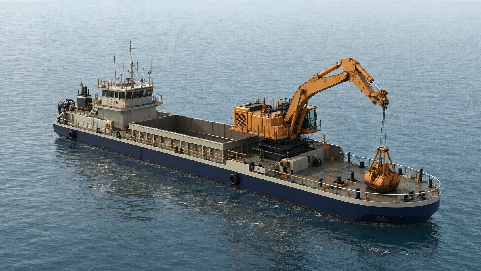 700 m³-Class Backhoe Split-Hopper Dredger