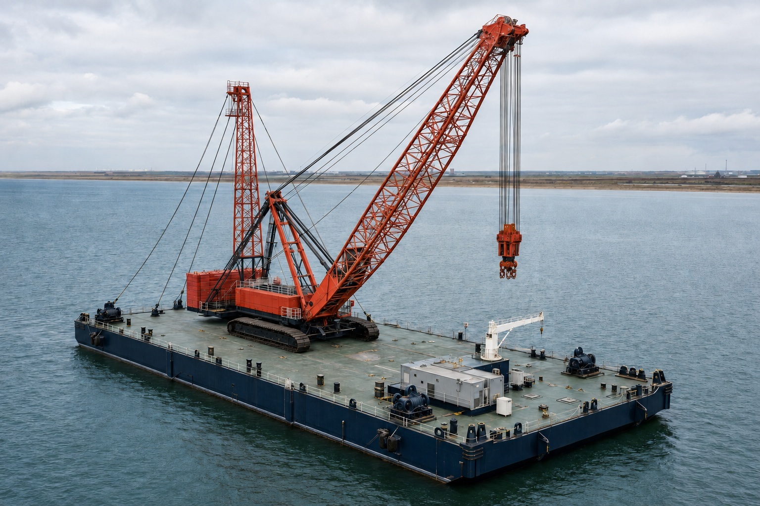 70 m-Class 600 t Guy-Derrick Crane Barge