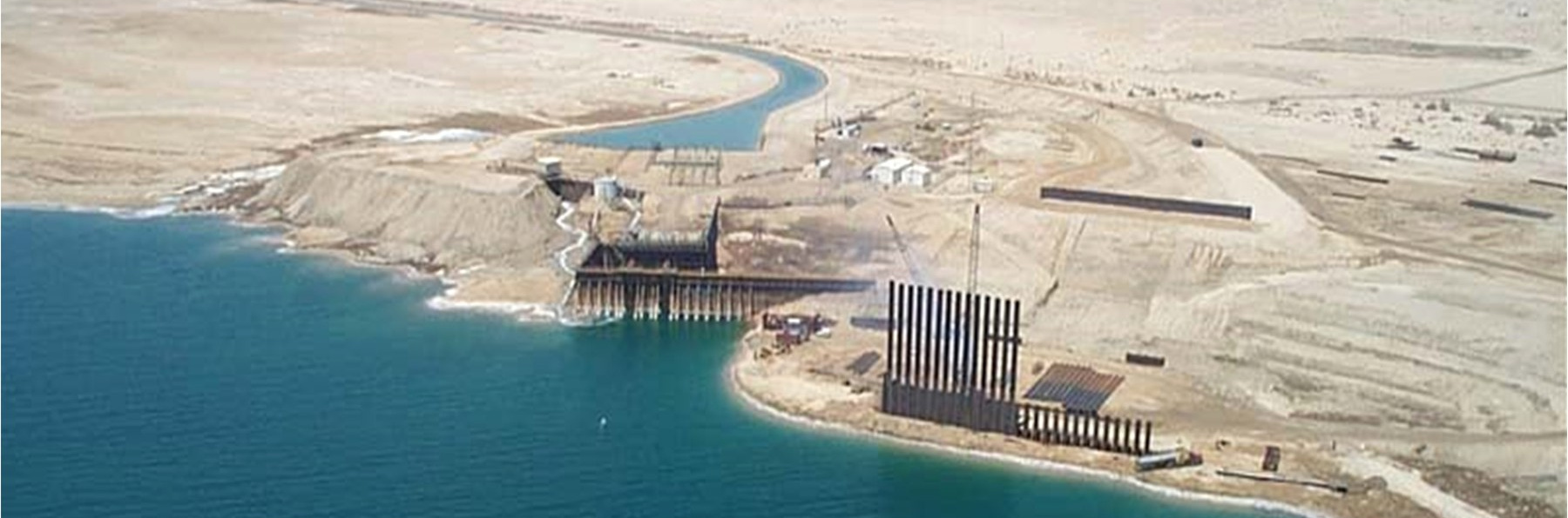 Dead Sea Works P-88 Pumping Station - Marine Cofferdam Works · project view 3