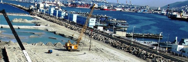 Haifa Submarine Harbour - Reclamation and Three Quays · project view 2